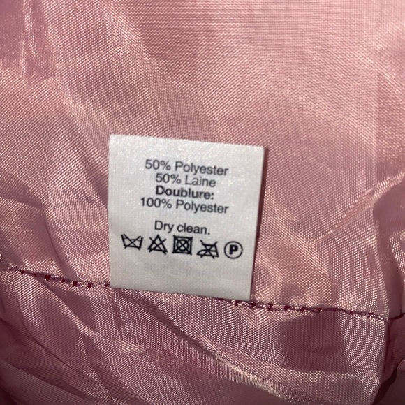 J. Crew Factory Bold Pink Pea Coat - Picture 4 of 7